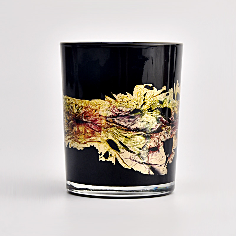 wholesale  spray artwork small capacity glass candle jars