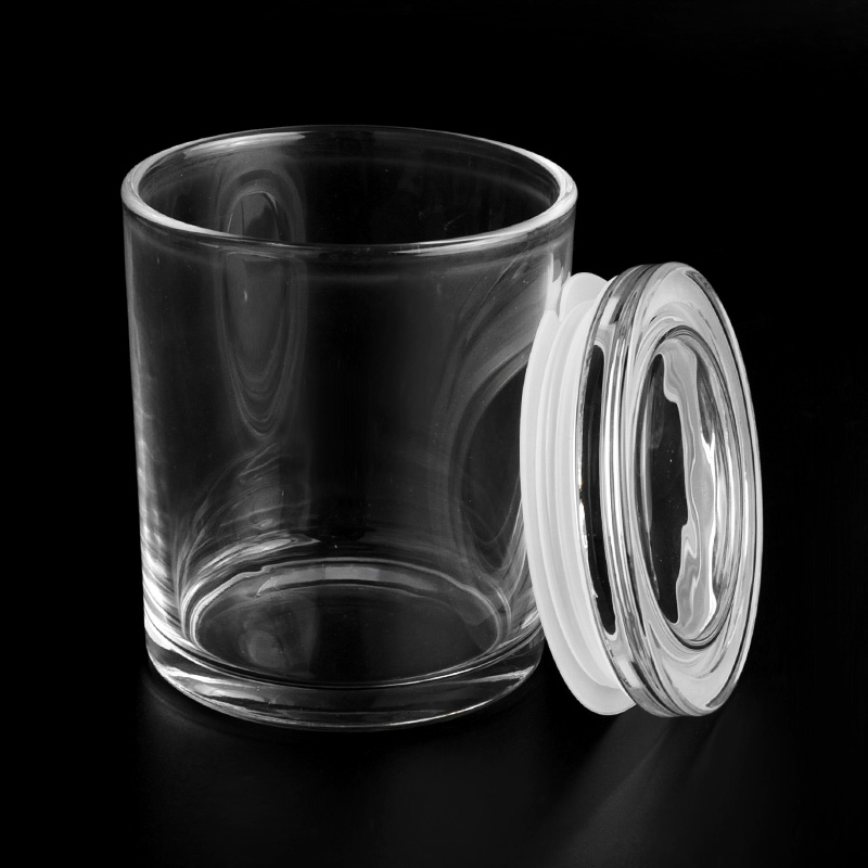 Different Size Glass Candle Jar With Lids