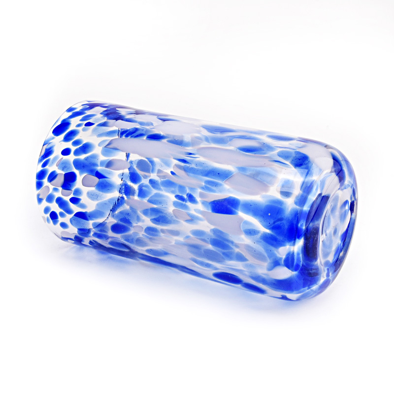 colorful artistic effect for glass candle jars and candle holders