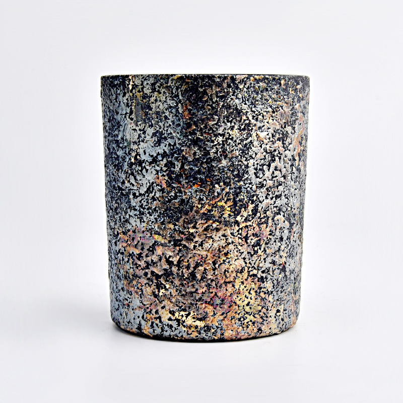 home decor 18oz  frosted antique glass casndle jars