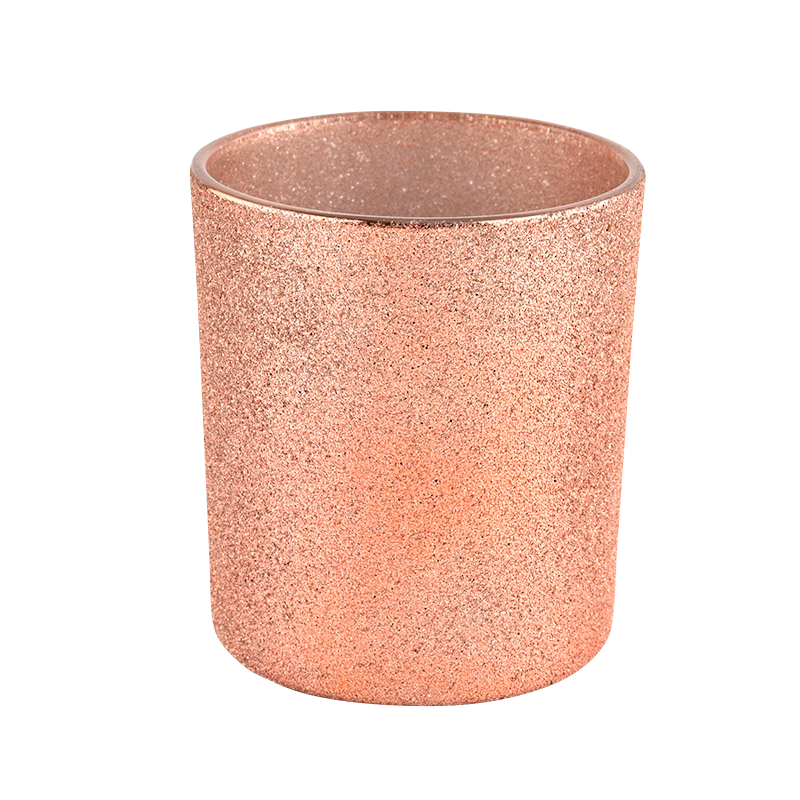 10oz frost orange glass cup empty candle jars for candle making