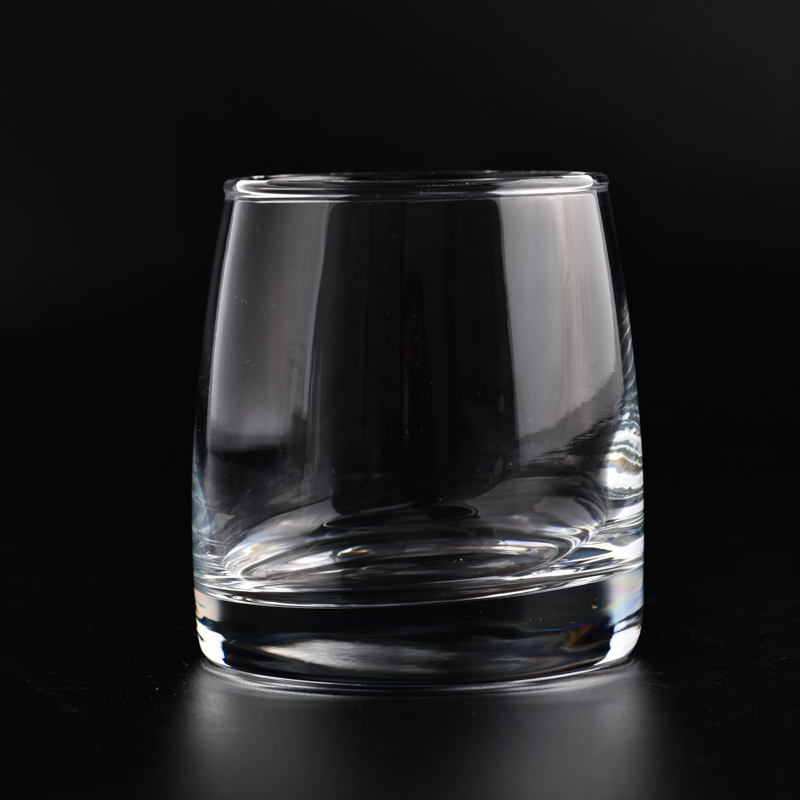 lyxiga 10oz ljusburkar av klart glas tomma ljuskärl av glas
