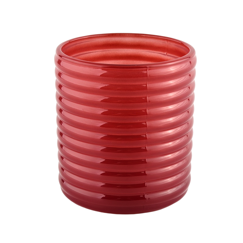 Vasi di vetro da 8 once per candele decorazioni per la casa in barattolo di candela in vetro unico