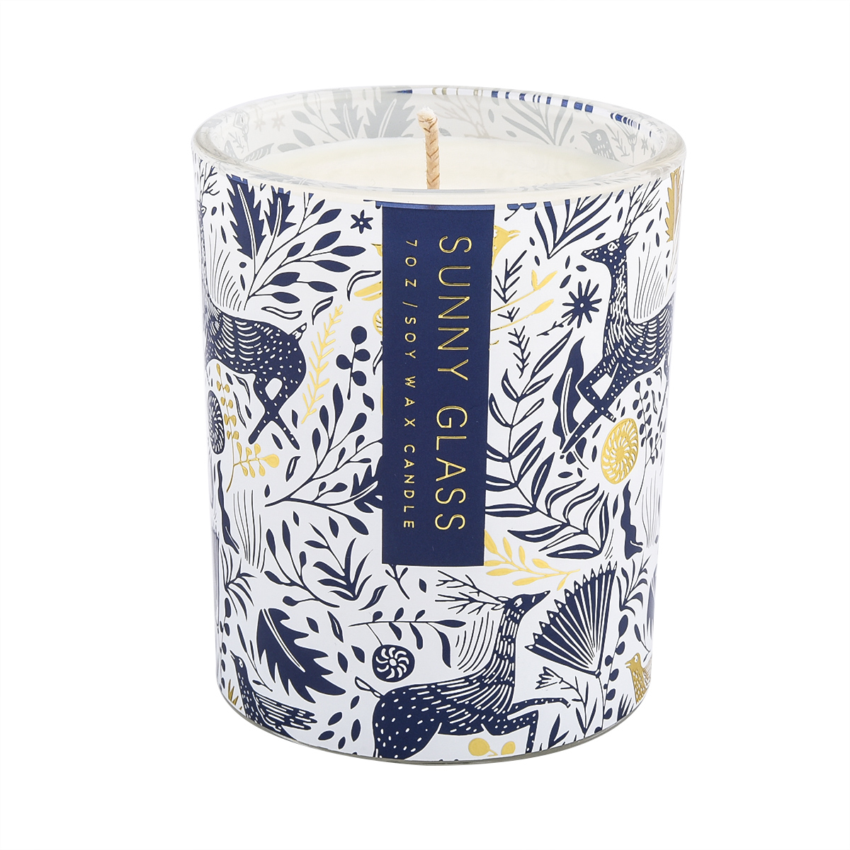 Luxury animal design glass scented soy candle jars wholesale