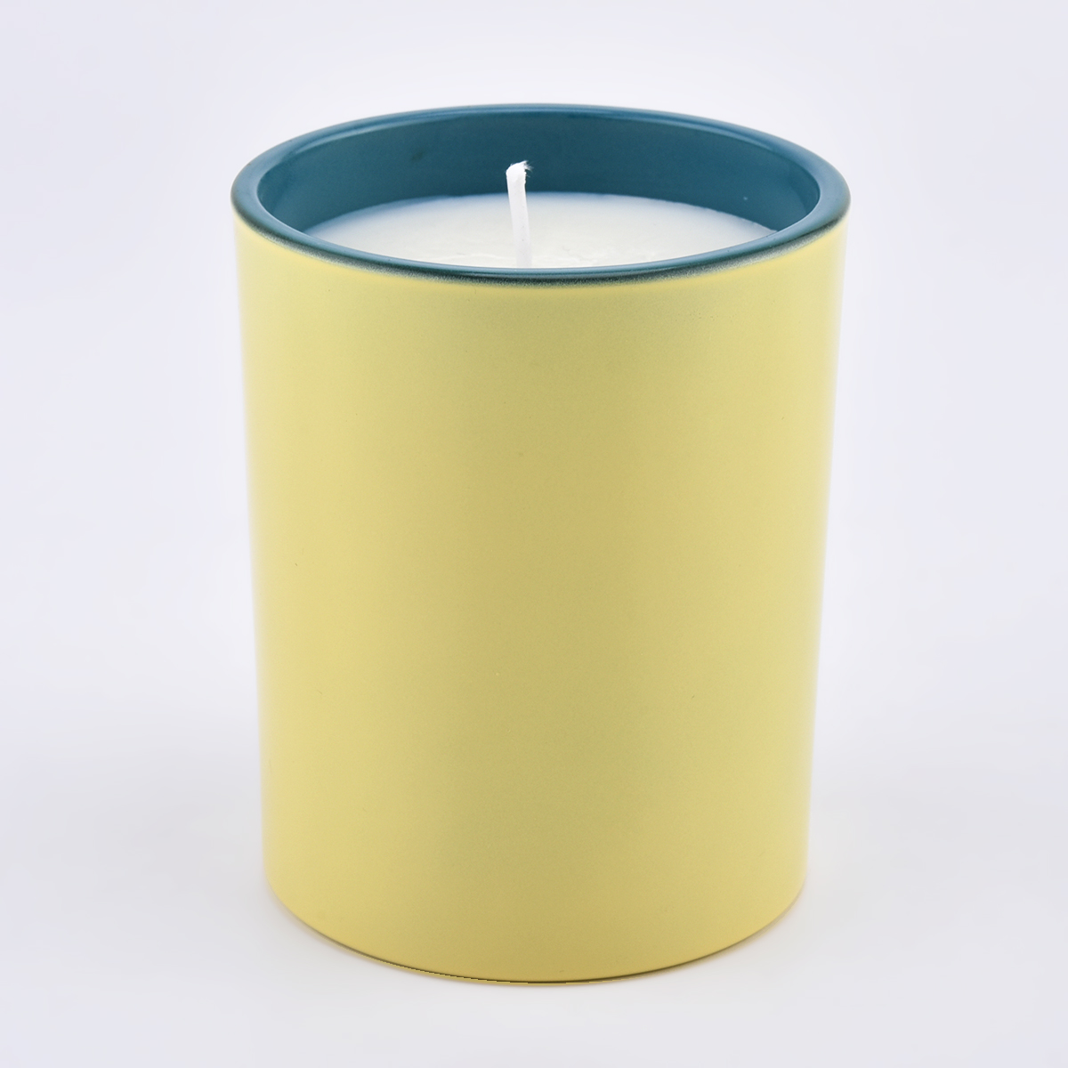 empty candle container glass jar, 8oz colored glass vessels