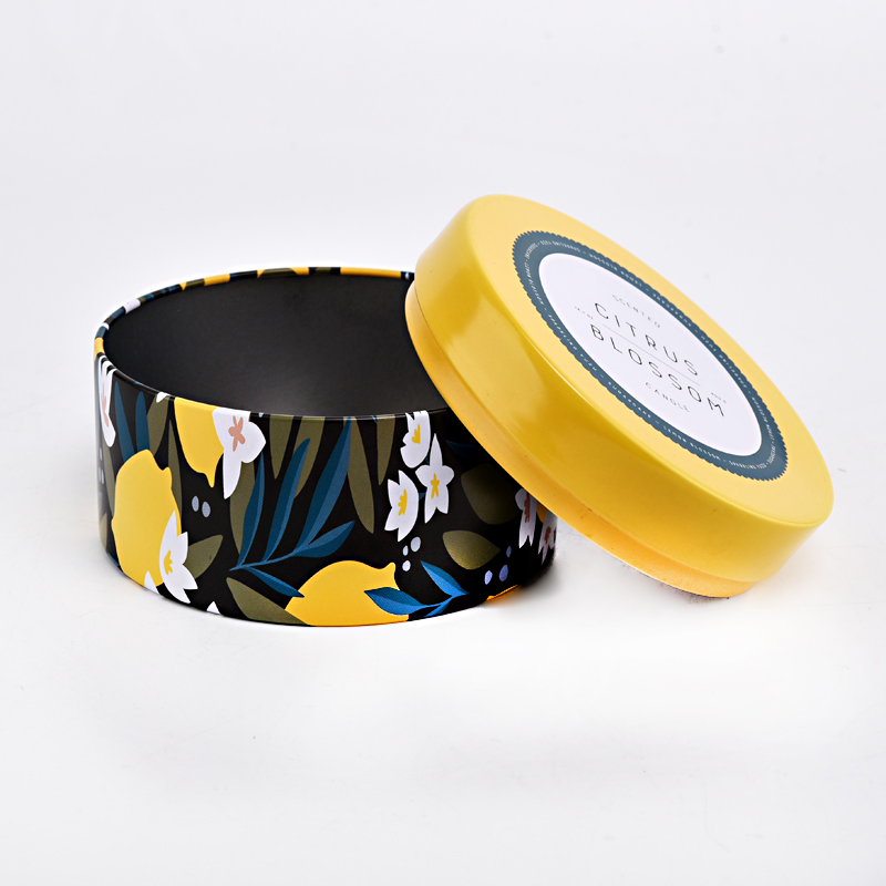 hot sale blik lysbeholder med låg