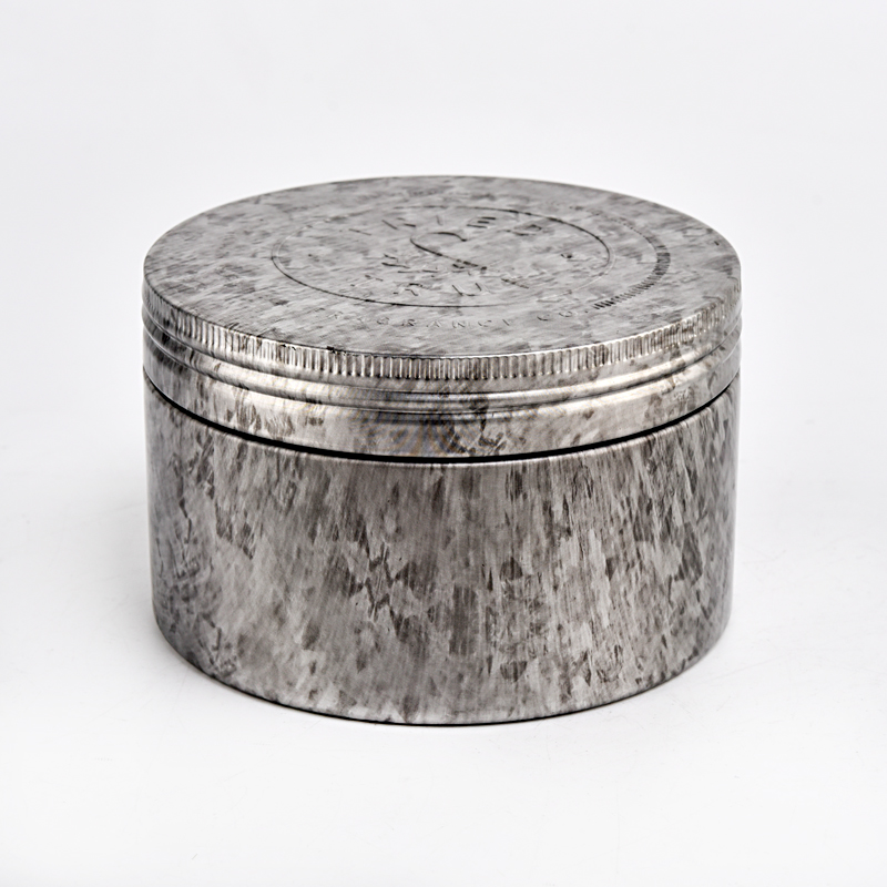 домашний декор старинная металлическая банка для свечей с крышкой