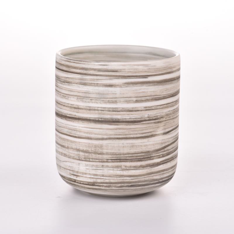 hot sale drawing ceramic candle holder