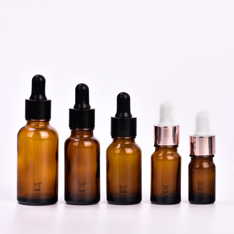 hot sales 15ml amber dropper glass bottle