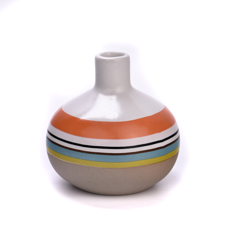 Rainbow ceramic diffuser bottles for home fragrance