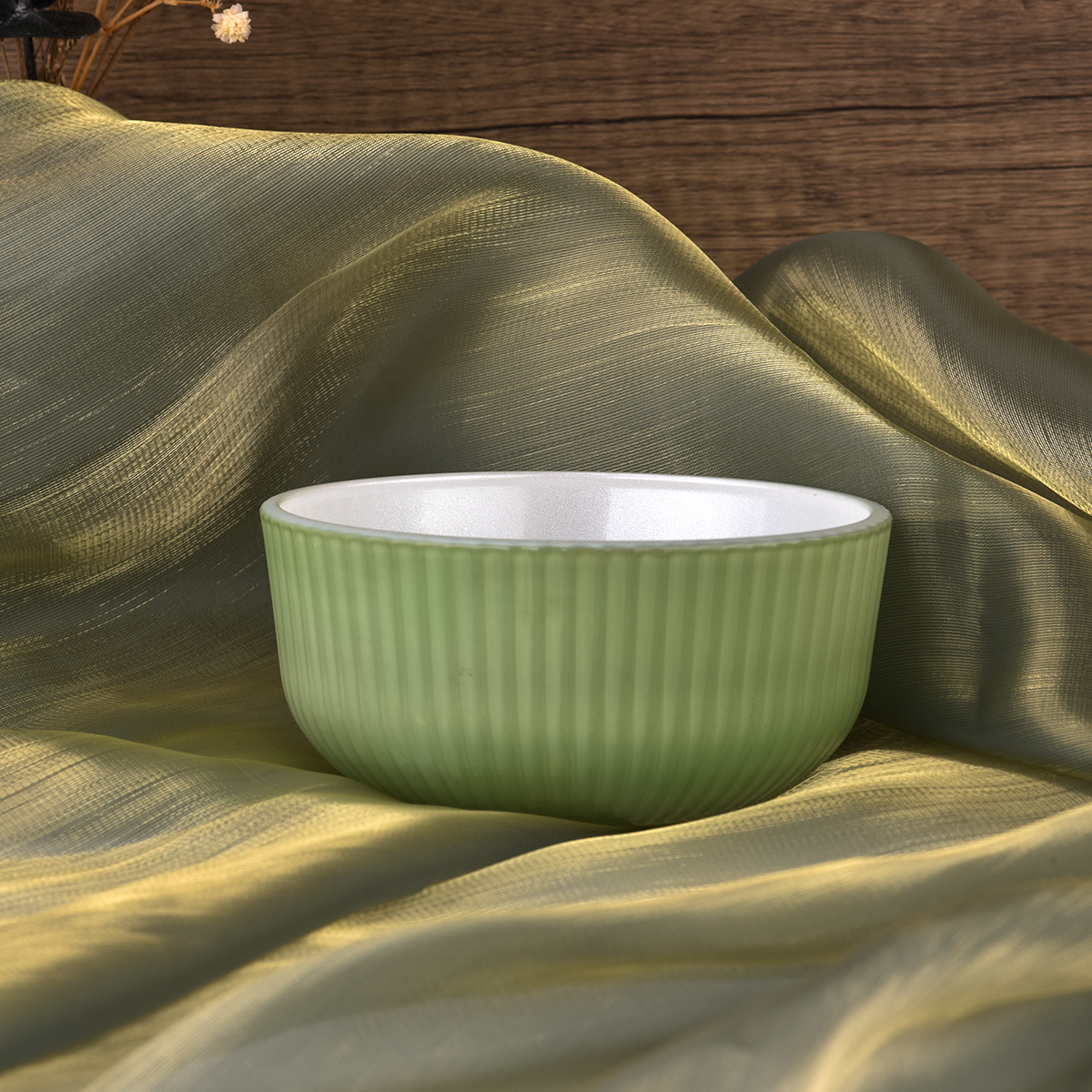 10oz 20oz 30oz wide mouth glass candle bowl candle container with patterns outside