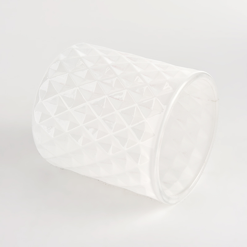 10oz  handmade unique glass candle jar with home decor - COPY - tw8d5o