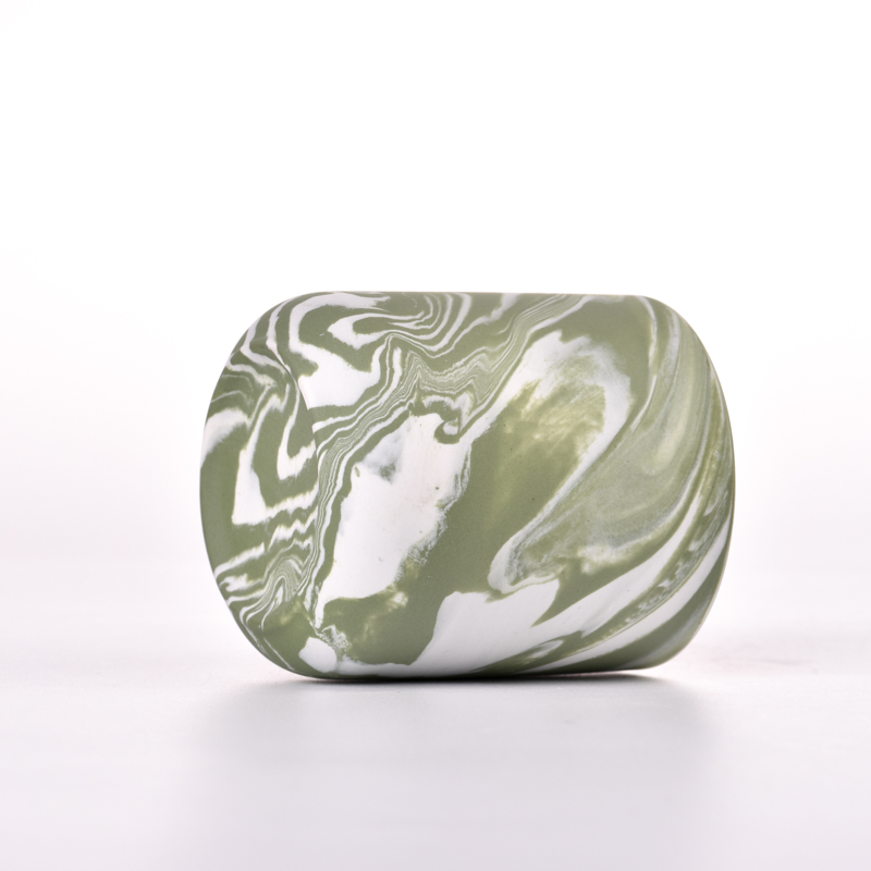 Wholesale luxury empty ceramic clay candle jar for candle making