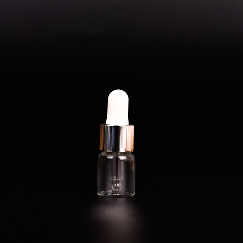 Popular 5ml customized deco perfume glass bottle & oil bottle with dropper & metal lids for wholesale Popular 5ml customized deco perfume glass bottle & oil bottle with dropper & metal lids for wholesale