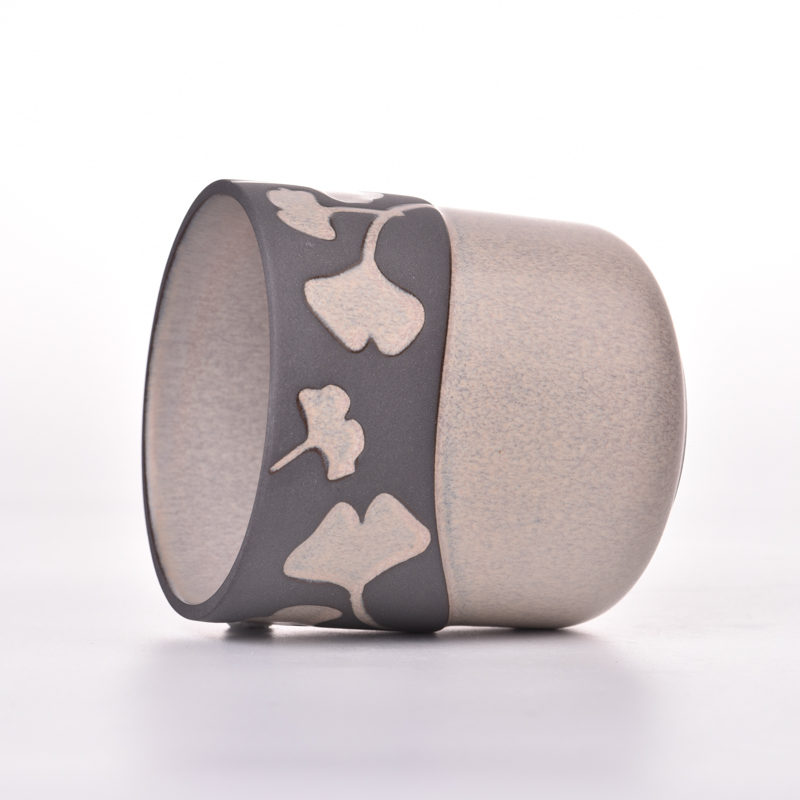 Round Bottom Cylinder Shape Ceramic vessels for candle making