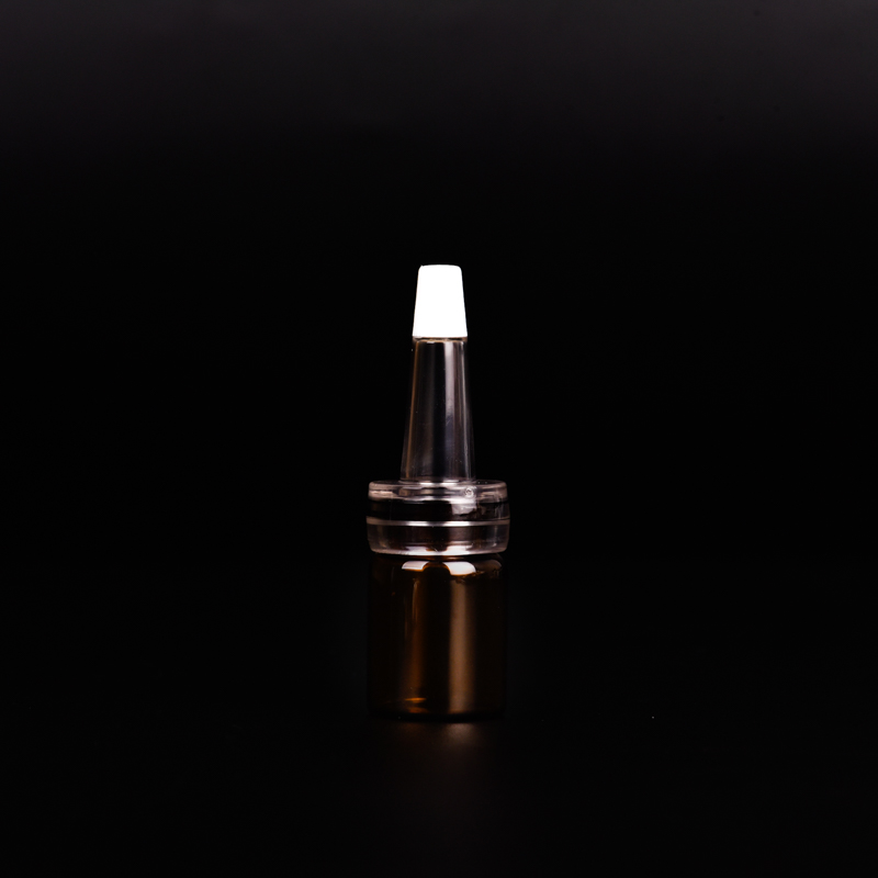 Popular 5ml customized deco perfume glass bottle & oil bottle  special shape lids for wholesale