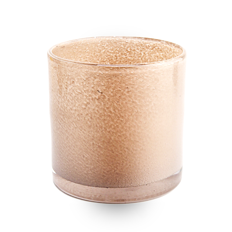 Handmade Colorful Candle Vessel Large Cylinder Glass Candle Jars