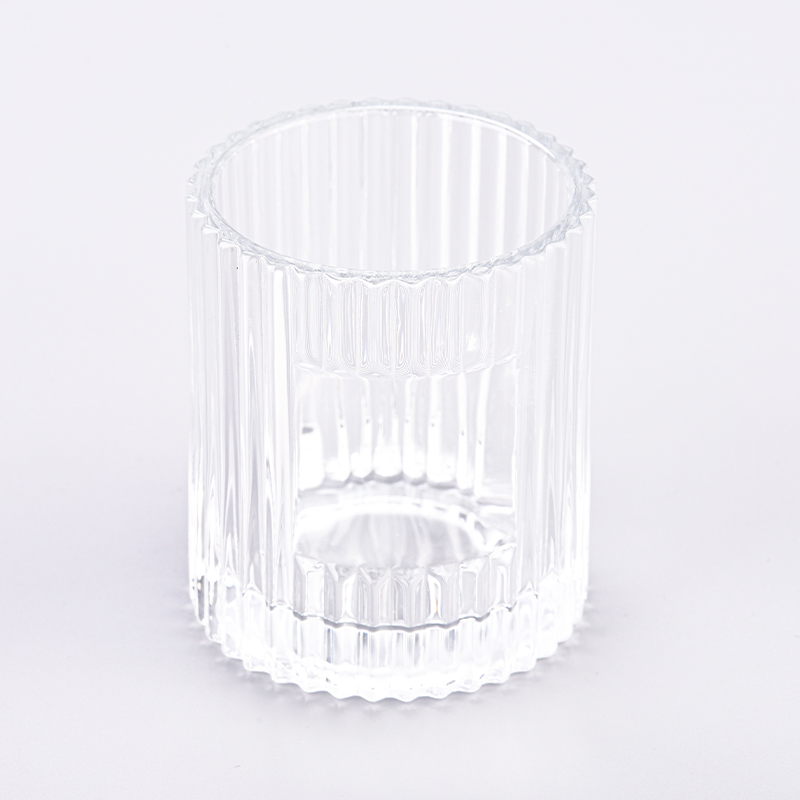 luxury clear embossed 6.5oz glass candle jar luxury clear embossed 6.5oz glass candle jar