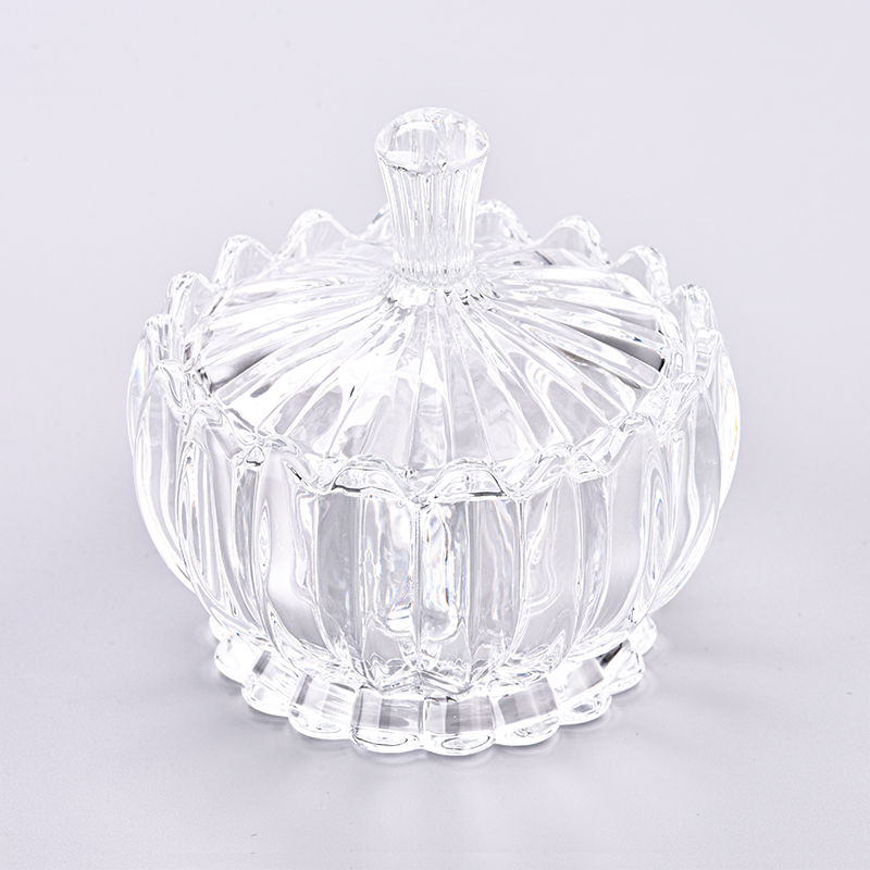 Luxuriöse Kerzengläser und Deckel aus Glas von Sunny Glassware