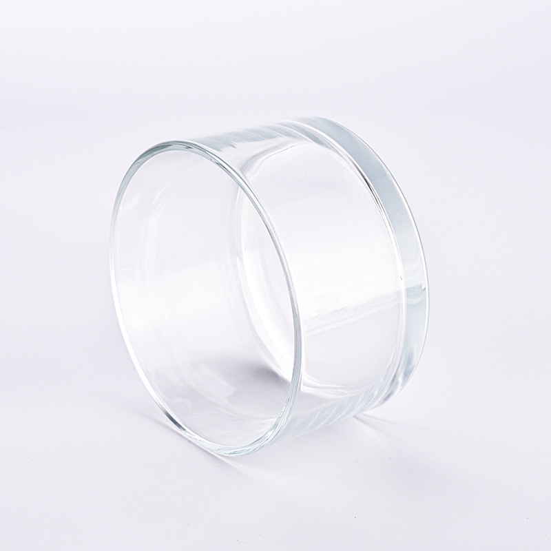 Wholesale 3 wick round candles holder 1004ml clear large glass candle bowls for candle making Wholesale 3 wick round candles holder 1004ml clear large glass candle bowls for candle making