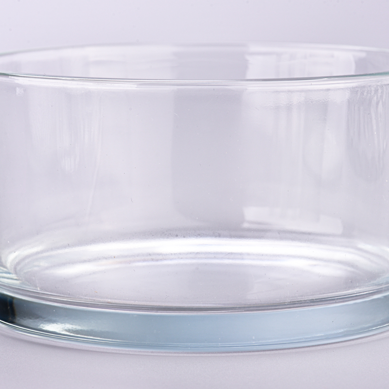 Wholesale 3 wick round candles holder 1004ml clear large glass candle bowls for candle making Wholesale 3 wick round candles holder 1004ml clear large glass candle bowls for candle making