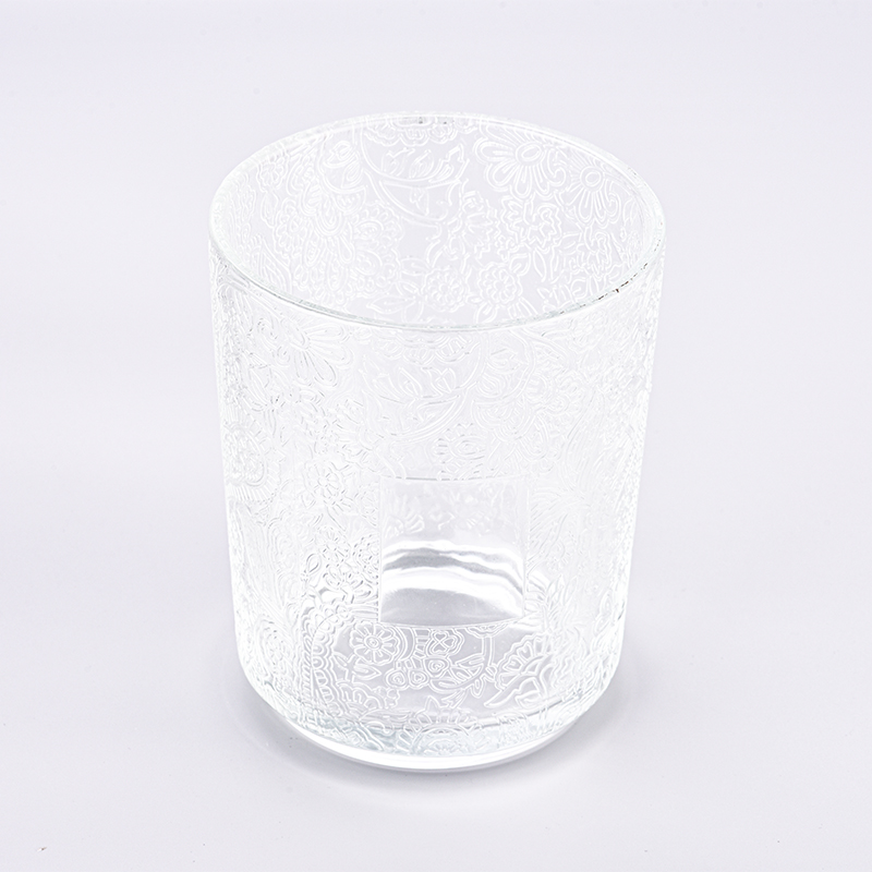 Castiçal de vidro com padrão de luxo no atacado, jarra de vidro de 1391ml