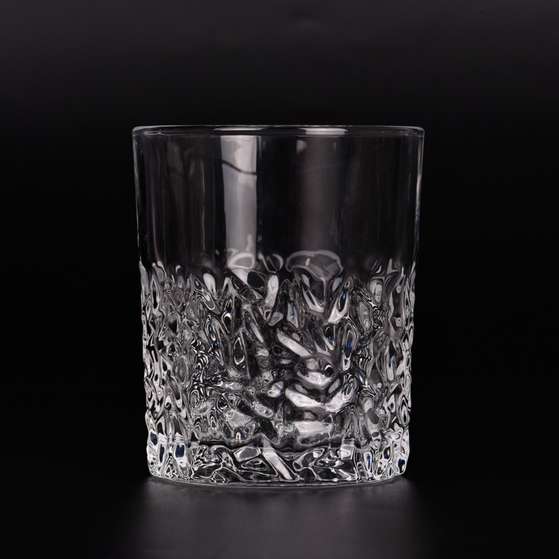 Popular 8oz glass candle holder with newly design for supplier Popular 8oz glass candle holder with newly design for supplier