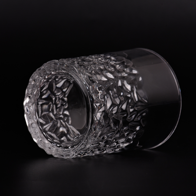 Popular 8oz glass candle holder with newly design for supplier Popular 8oz glass candle holder with newly design for supplier