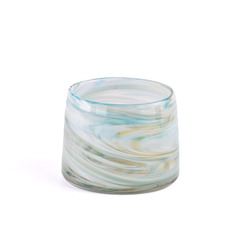 home decor artwork hand made glass candle jar