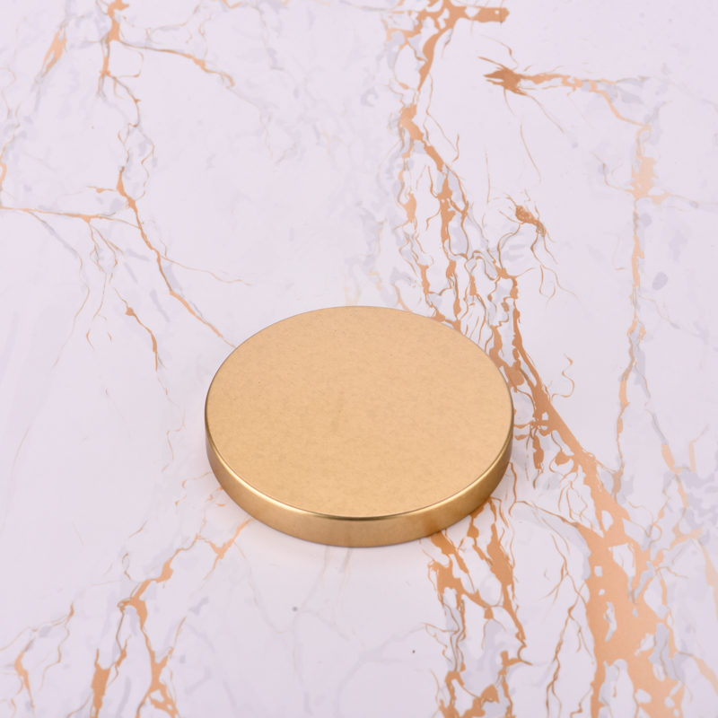 Wholesale Gold Metal Lids For Candle Vessel Gold Tin Lids For Candle jars Wholesale Gold Metal Lids For Candle Vessel Gold Tin Lids For Candle jars