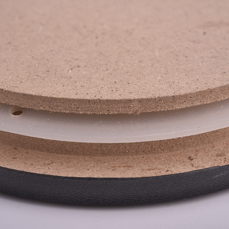 Wholesale customized MDF Wooden Lid For Glass Candle Vessels