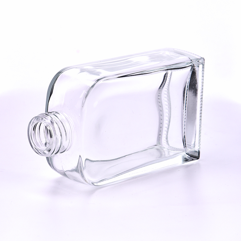 hot sales tall flat glass reed diffuser bottle