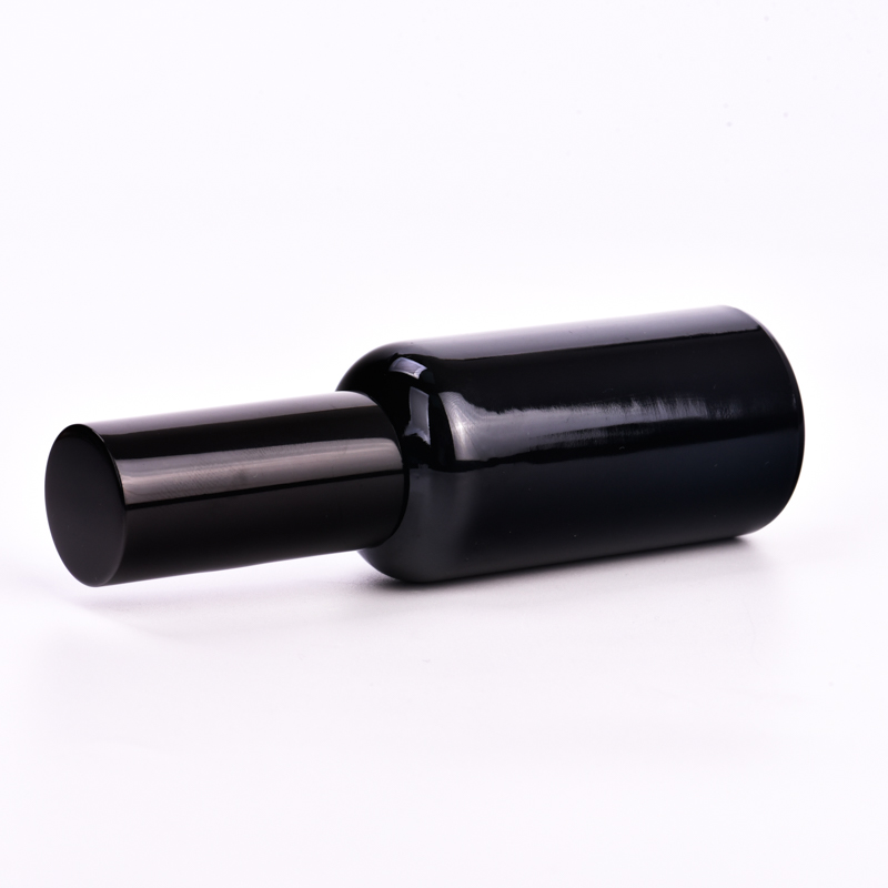 hot sales 100ml black glass sprayer bottle 