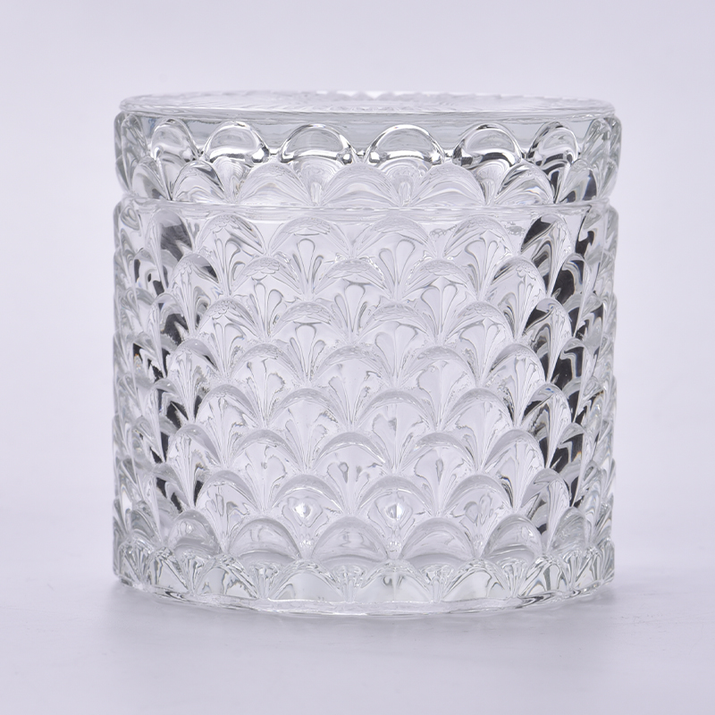 Glass Candle Container with Lids Glass Vessels for Candle Making