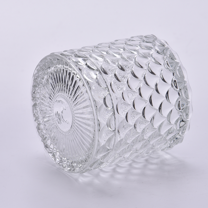 Glass Candle Container with Lids Glass Vessels for Candle Making