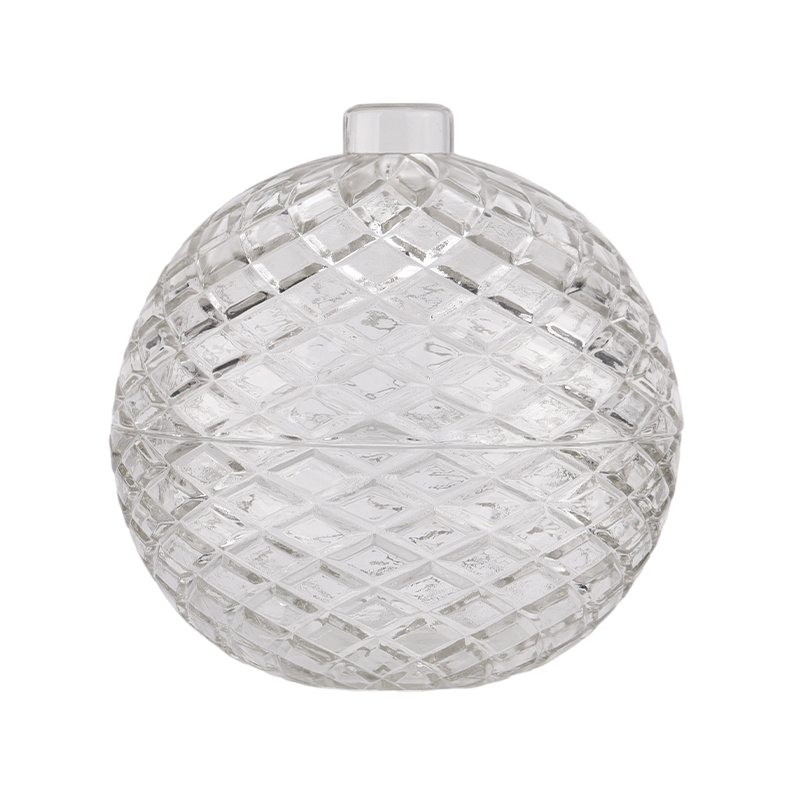 sıcak satış yılbaşı cam top mum kavanozu