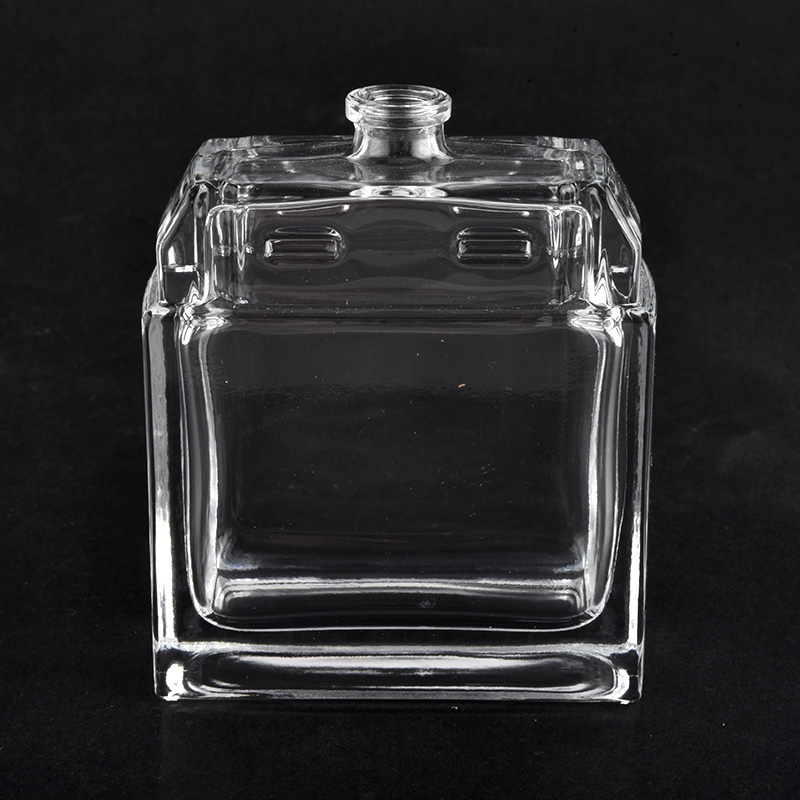 Wholesale 100ml cube glass perfume bottle for home deco