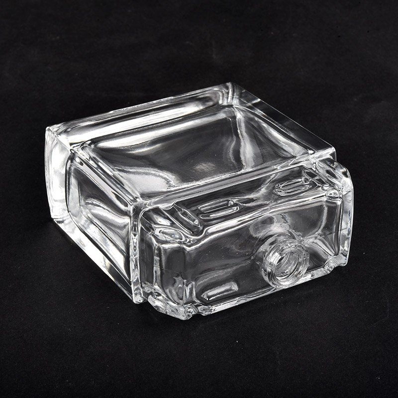 Wholesale 100ml cube glass perfume bottle for home deco