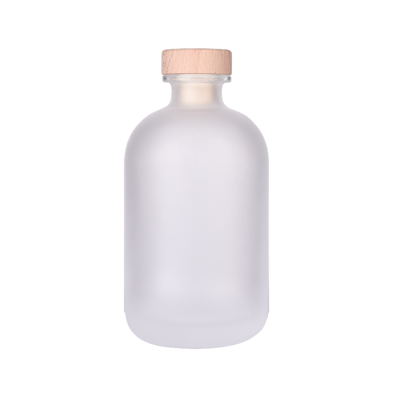 500 ml frostet glas luftspreder Custom reed diffuser Hjem duft diffuser med kork
