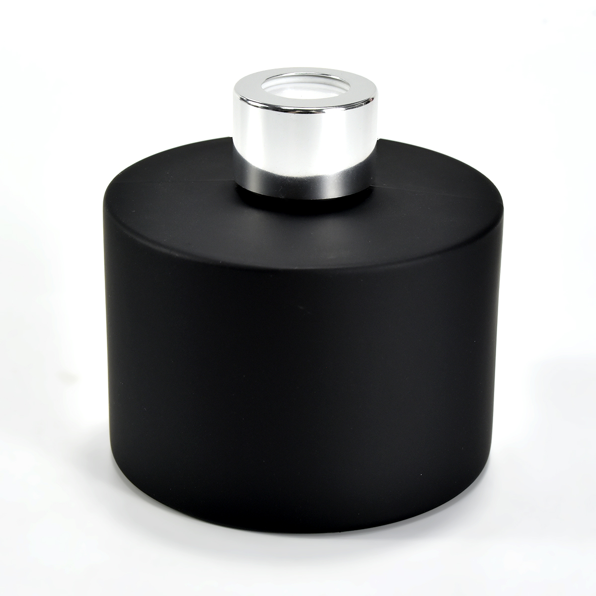 Gift Set Black Glass Candle Holders with Black Glass Diffuser Bottle Manufacturer