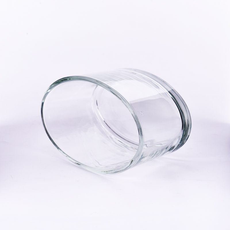 23oz büyük oval şekilli cam mum kavanozu