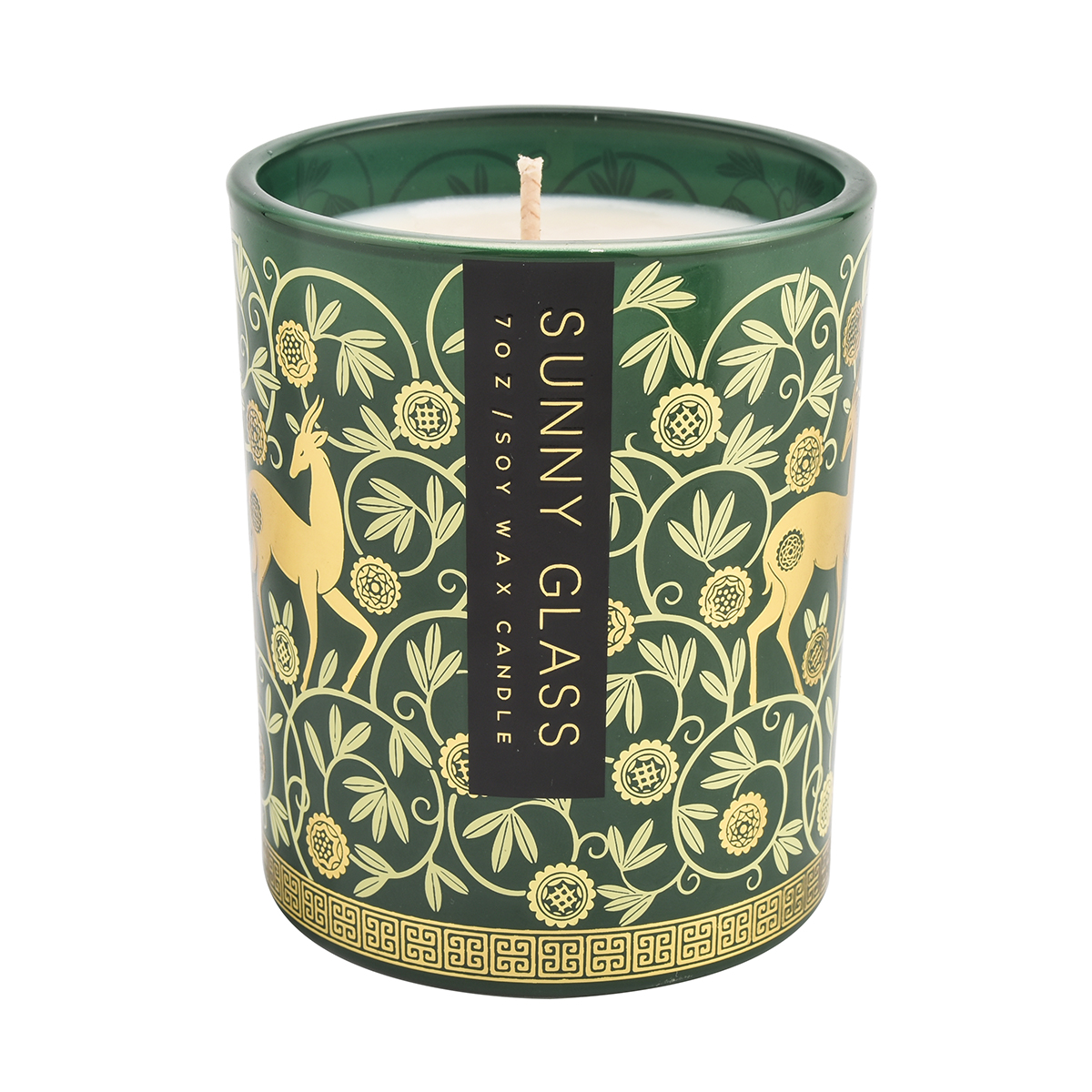 Luxury Decal Printing Glass Candle Jars 300ml Glass Candle Vessels For Christmas Decoration