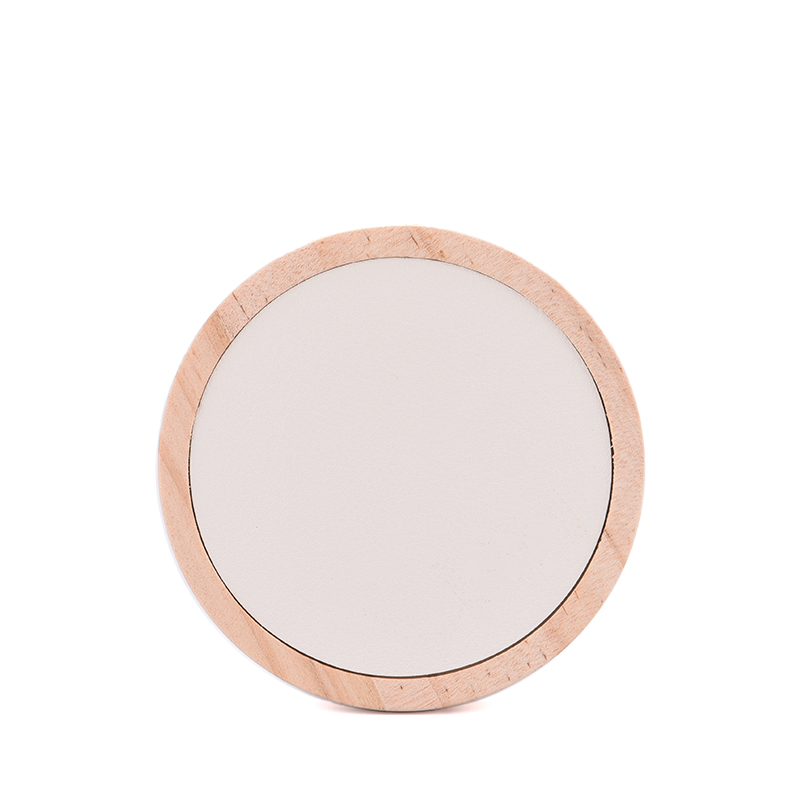 ev dekorasyonu ahşap mum kapağı kauçuk halkalı