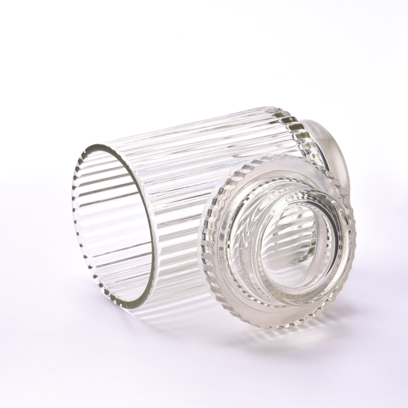 22oz high striped glass candle jars with lids 22oz high striped glass candle jars with lids