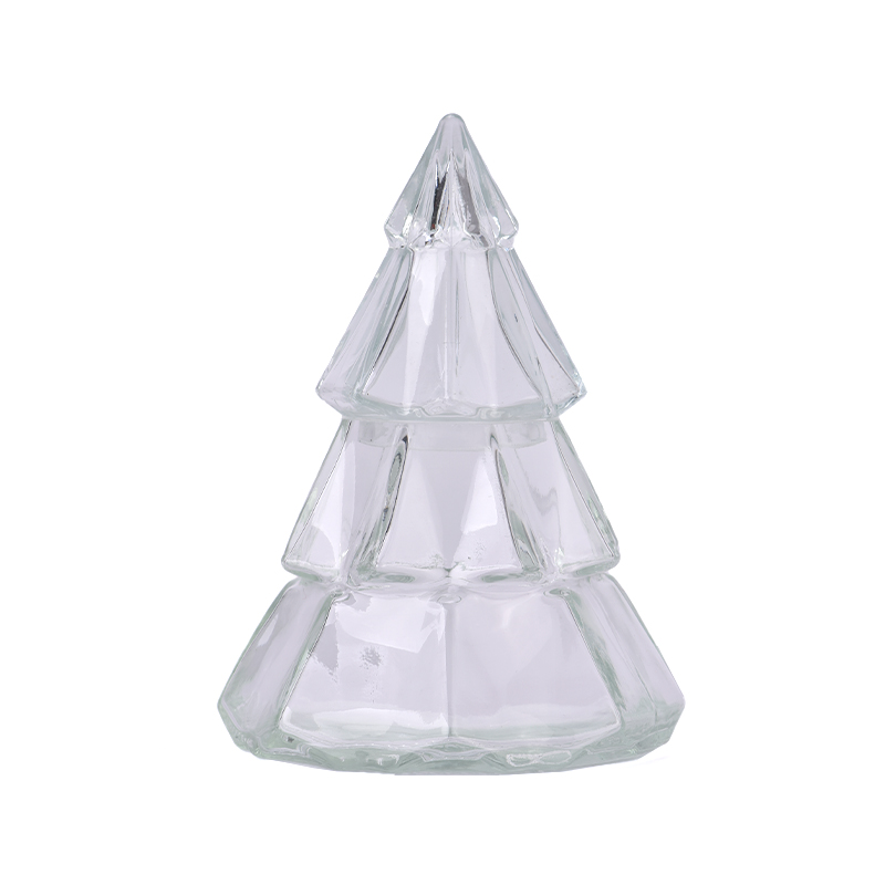 ছুটির জন্য ক্রিসমাস ট্রি গ্লাস মোমবাতি বদনা