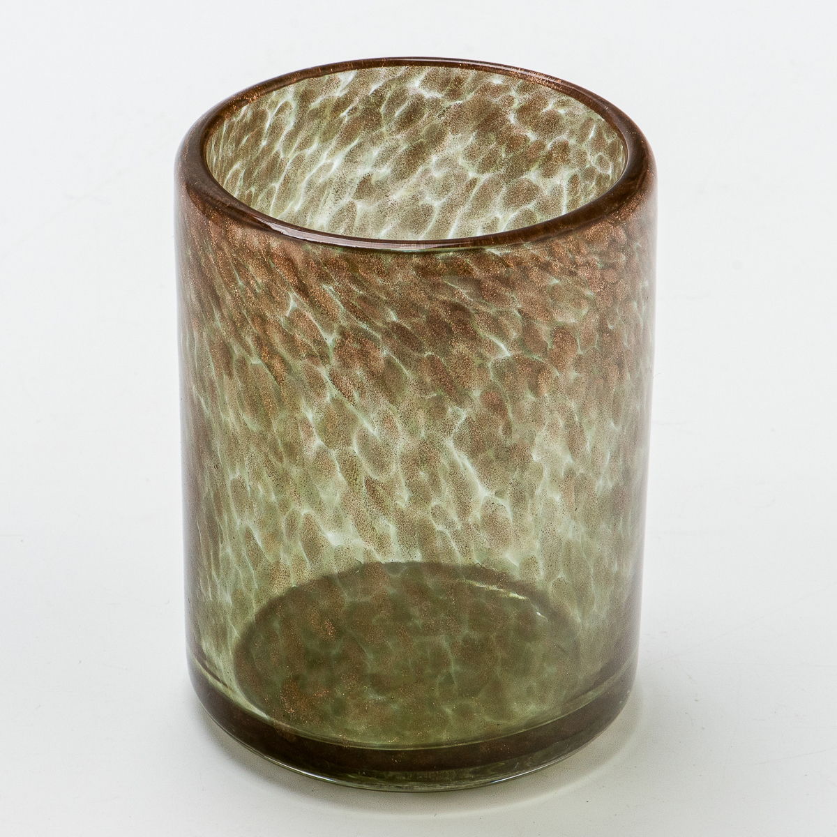 Pots de bougies en verre soufflé à la bouche avec étui en verre pour la vente en gros