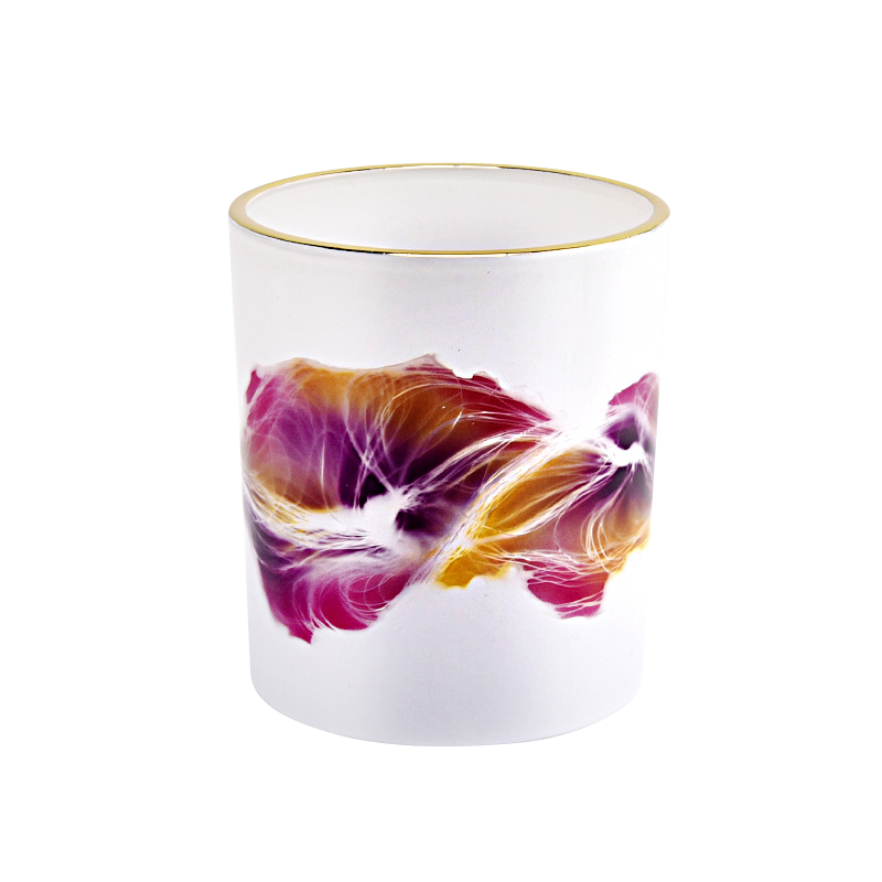 ev dekorasyonu 10oz dekoratif cam mum kavanozu