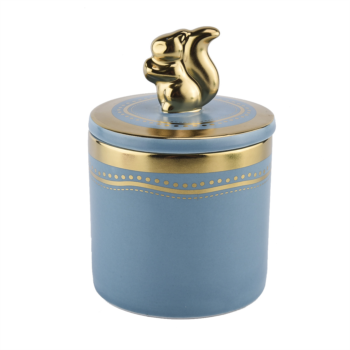 Toimittaja 400 ml 500ml kodinsisustuslaskuja Ceramcie -purkki kultaisella maalauksella