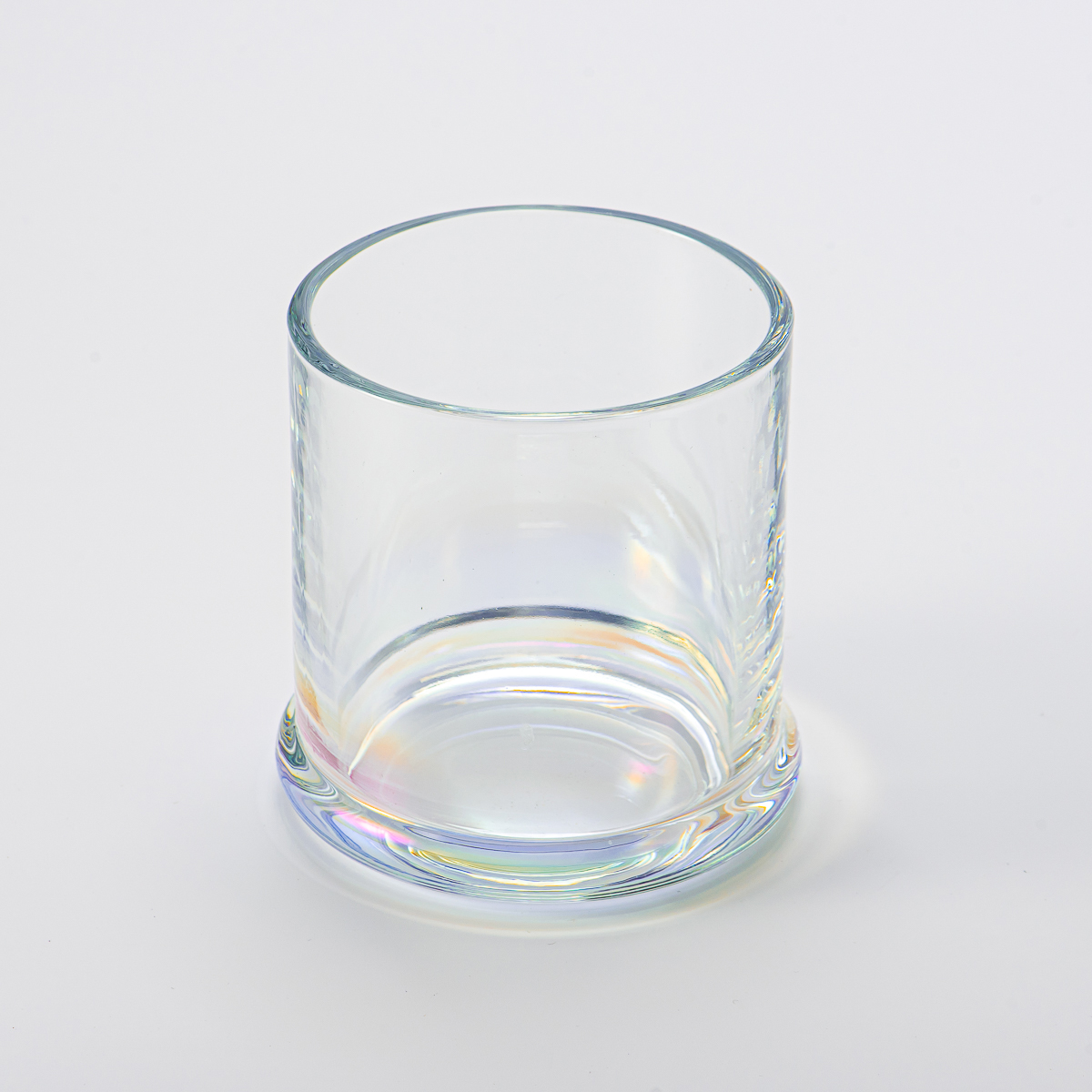 Tedarikçi 14oz sıcak satış yanardöner dekorasyon cam mum kavanozu