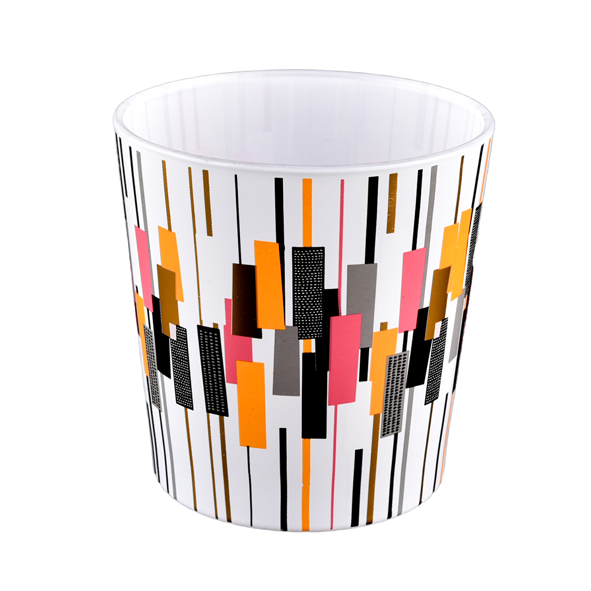 Luxury Custom Printing Glass Candle Vessels 18oz Glass Candle Jars